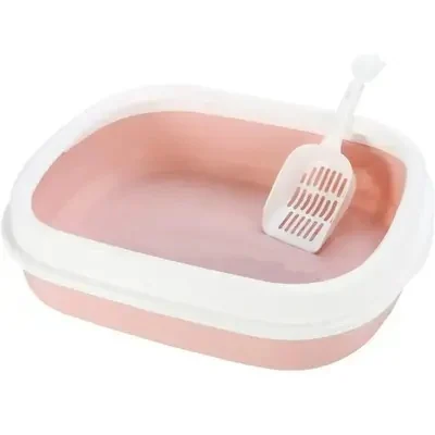 CAT LITTER TRAY WITH SCOPER